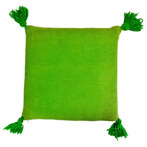 Vintage Needlepoint Throw Pillow Candy Jars Girl Tassels Sweets Kitschy 12" READ - Picture 3 of 16